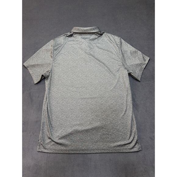 PGA Tour Golf Polo Mens XL Pro Series Athletic Fit Black Gray Speckled - Picture 6 of 6